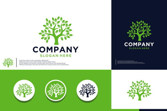 eco tree branch logo, organic , logo design inspiration.
