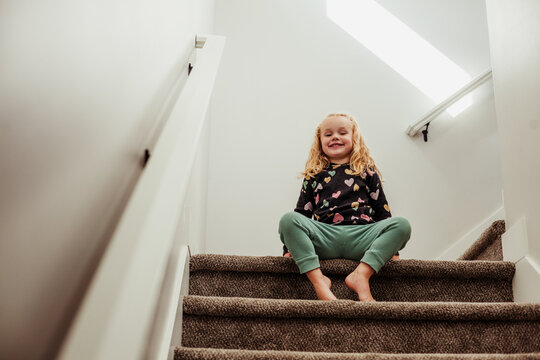 Sitting on the stairs 1