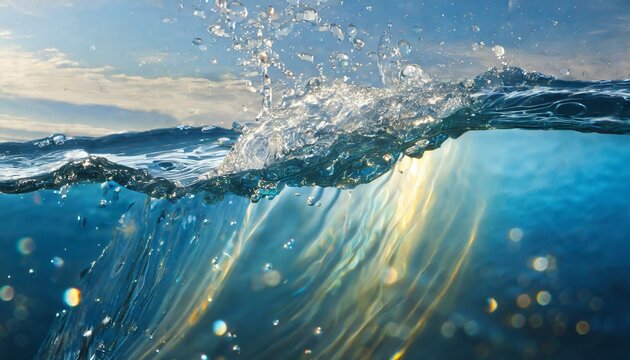 bela onda do mar de perto