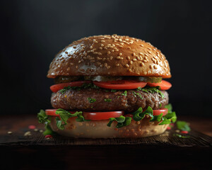 The worlds most beautiful hamburger 
