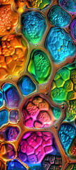 Obraz premium colorful abstract stains, high contrast сreated with Generative Ai