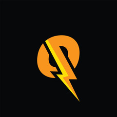 Letter Q bolt logo