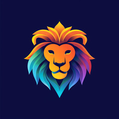 lion logo сreated with Generative Ai