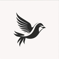 Fototapeta premium bird logo isolated on white сreated with Generative Ai