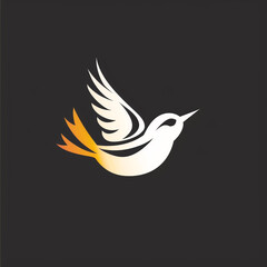 Obraz premium bird logo isolated on white сreated with Generative Ai