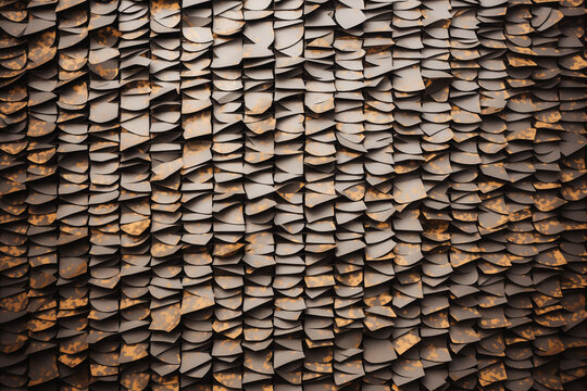 The image is a close up of a wall with a brown and tan texture