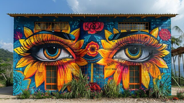 A local artist collective creating public murals made from recycled and sustainable materials, accompanied by community workshops on eco-friendly art practices and materials sourcing