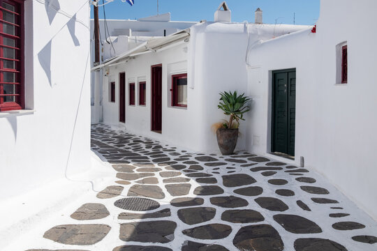 Street Scene, Mykonos, Greece
