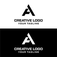 Creative letter a logo design vektor