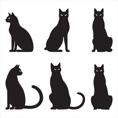 A black silhouette Nala cat set
