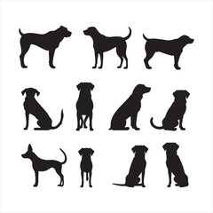 A black silhouette Max dog set
