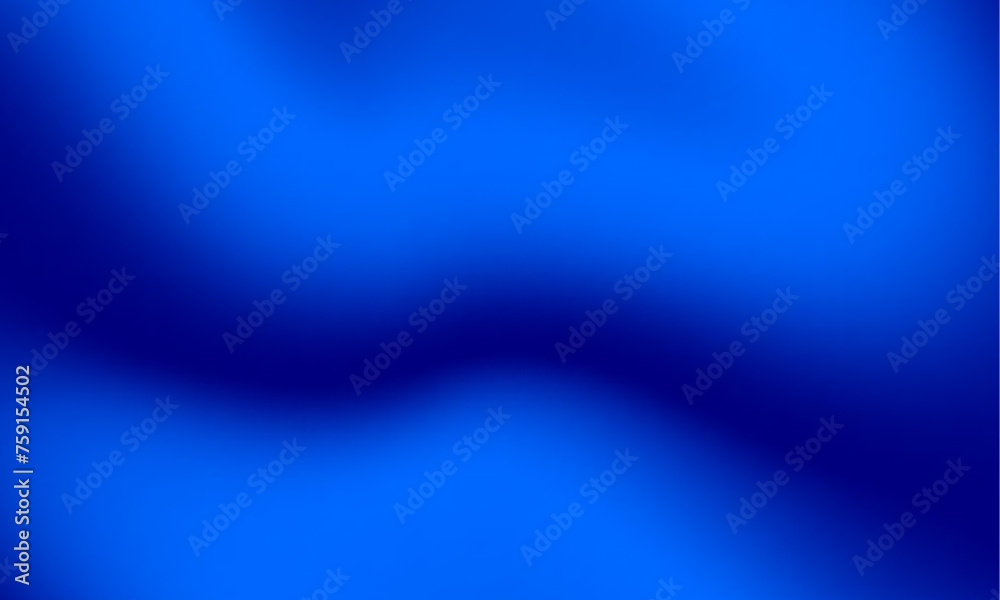 Poster abstract blue background, blue curve design smooth shape by blue color with blurred effect