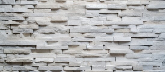 Wall made of white stone
