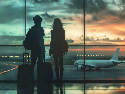 Write about the emotional turmoil of arrival and departure in a long-distance relationship.