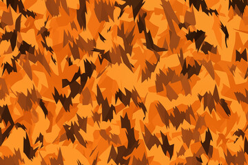 Fototapeta premium A pattern of orange and brown stripes with a black and white background