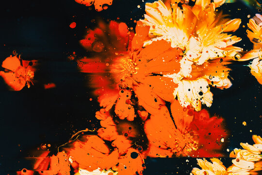 Floral abstract background