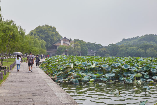 The beautiful historic city of Hangzhou, Zhejiang Province, China