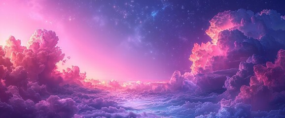 Red Clouds Form Purple Sketch Drawing, Background, Background Banner