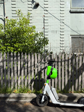 E-scooter left on street for next user