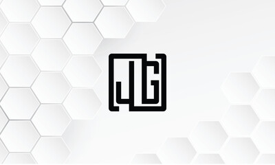JG, GJ, Abstract Letters Logo Monogram