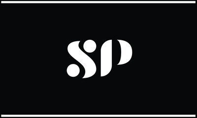SP, PS, S, P, Abstract Letters Logo Monogram
