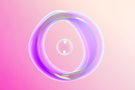 A close up of a pink and blue background