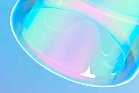 A close up of a pink and blue background