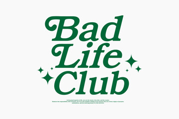 Streetwear design Aesthetic typography quotes vector graphic design templates