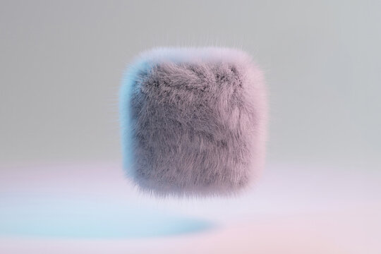 abstract square made of fine threads