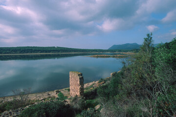 Lago di Baratz. Sassari, Alghero, Sardegna, Italia.Baratz Lake. Sardinia, Italy