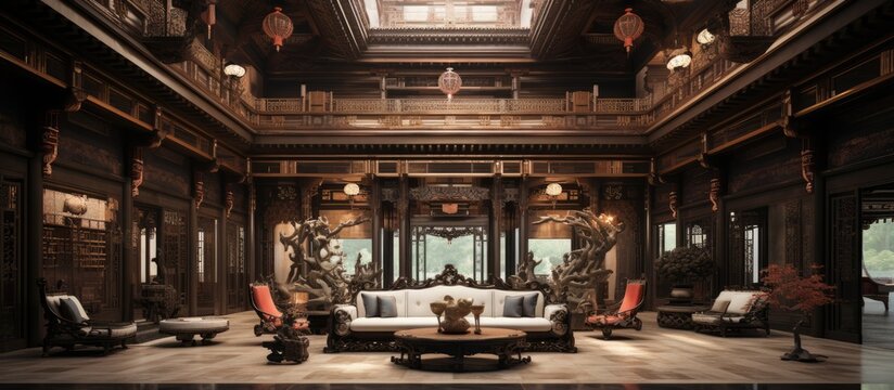 Architecture and interior design of Zhongwang Mansion 