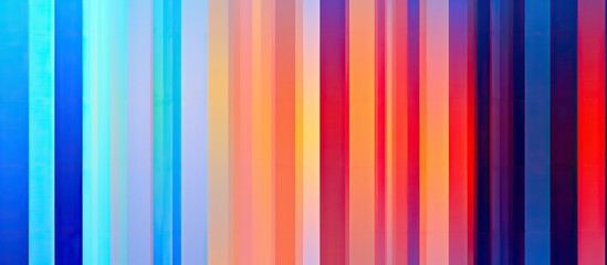 Vivid colors like magenta, electric blue, peach, and carmine create a symmetrical pattern on a closeup of a colorful striped background, showcasing the beauty of tints and shades in art