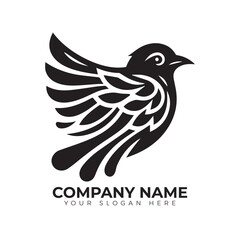 Vector bird logo design 
