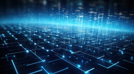 Obraz premium Abstract background that represents the limitless possibilities and horizons of IT technology in the future, pushing the boundaries of innovation