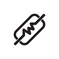 electrical fuse icon vector illustration design template