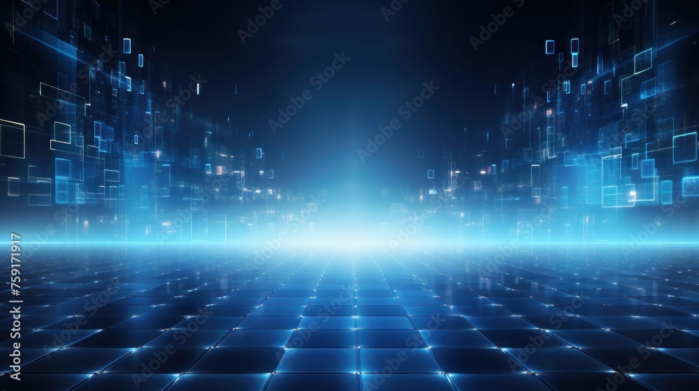 Canvas Prints abstract background that represents the limitless possibilities and horizons of it technology in the
