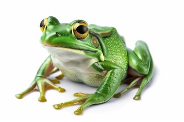 tree frog isolated on a white background