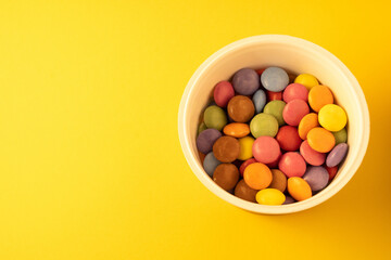 close up of colorful candies