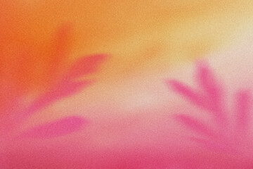 Abstract pastel pink, orange and yellow blurred grainy gradient background texture