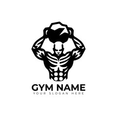 Fitness graphic design, fit icon draw logo
