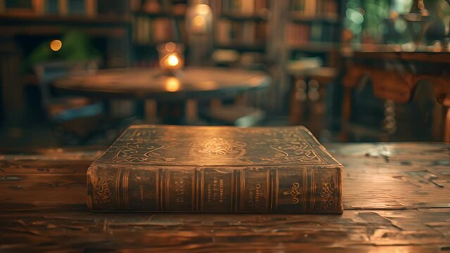 書斎のテーブルとレトロな本,Generative AI 