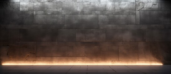 Textured cement wall in dim lighting - obrazy, fototapety, plakaty