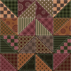 patchwork background with different patterns