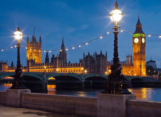 Westminster Palace, Big Ben, Themse, Westminster Bridge, London, England, Großbritannien