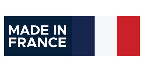 Made in France Stamp Label
