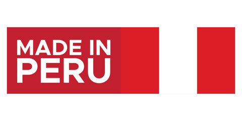 Made in Peru Stamp Label