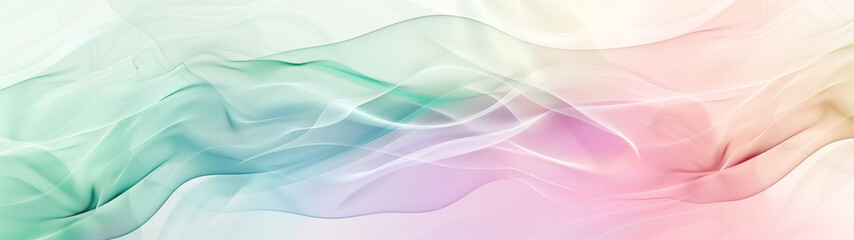 Watercolor Wonder: Light Green and Purple PPT Background