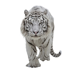 isolated white tiger
