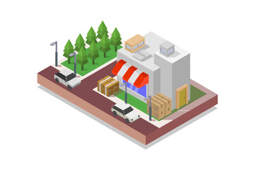 Isometric shop
