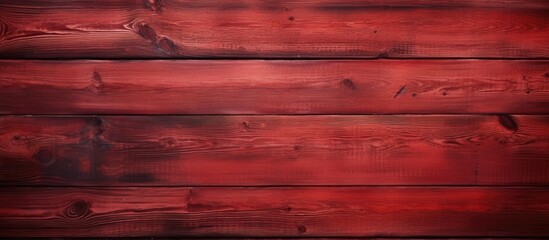 Fototapeta premium Red wooden wall texture for interior design.